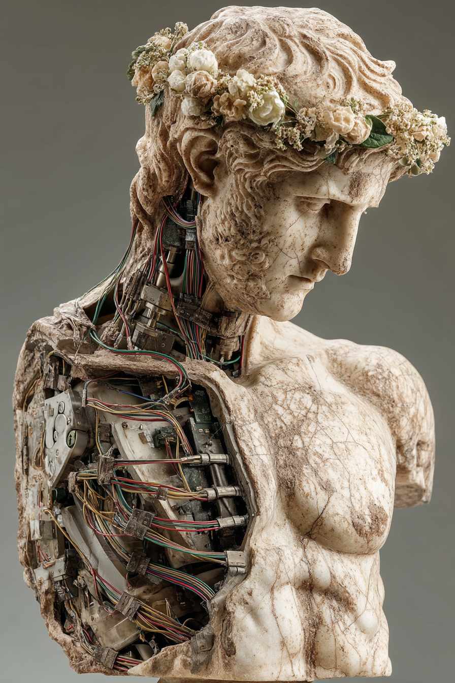 Thulean Futurist Male Bust